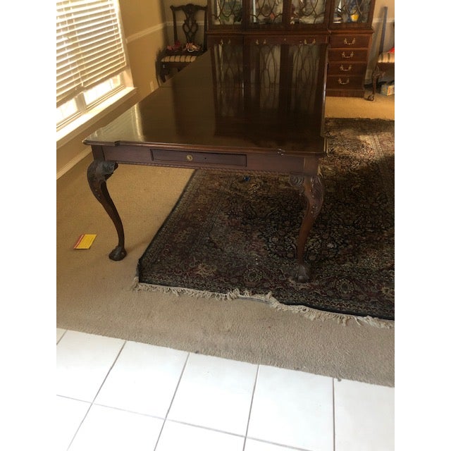 Wood Henredon Mahogany Dining Table For Sale - Image 7 of 7