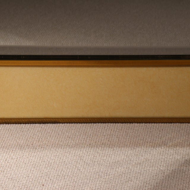 Lacquered Goatskin Parchment Wall Mirror by Aldo Tura, 1970s For Sale - Image 9 of 11