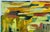 This is a wonderful abstract landscape in many hues of olive and lime greens, gold, yellows, oranges, rust, and ochre with...