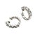 14k Gold 2.60 Carat Total Weight Diamond Huggies Earrings, A Pair For Sale - Image 4 of 8