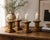 1940s Vintage French Oak Candleholders, 1940s, Set of 4 For Sale - Image 5 of 8