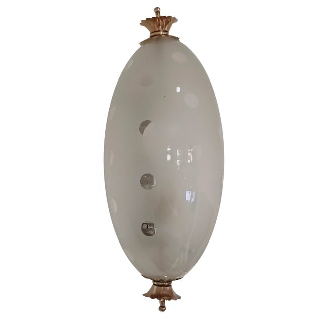 Metal Murano Glass and Brass Wall Lamp by Paolo Venini for Venini, Italy, 1940s For Sale - Image 7 of 7