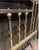 19th Century Antique Ornate Angel Solid Brass Child Twin Bed Headboard For Sale - Image 5 of 6