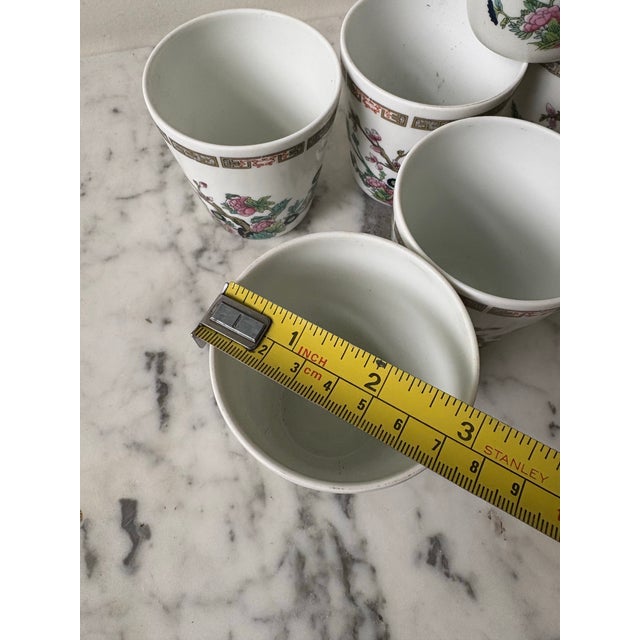Limoges France Hand Painted Porcelain Cups Set of 6 For Sale In New York - Image 6 of 7