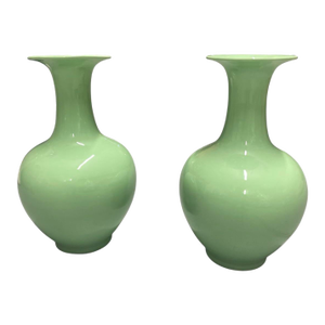 A Pair of Mid-Century Modern Style Porcelain Vases