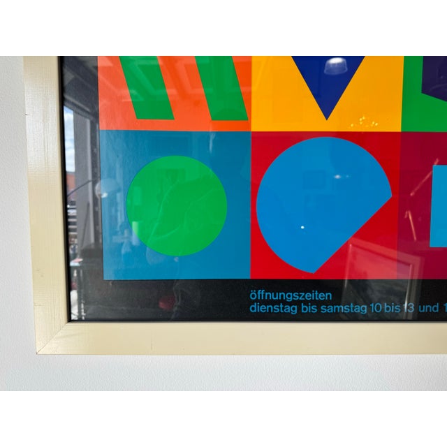 Vintage Victor Vasarely Exhibition Print 1967 Esslingen For Sale In Miami - Image 6 of 12