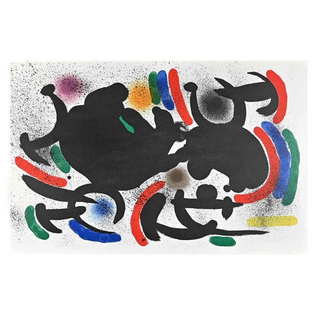 Joan Miró, Lithographe I, Plate VII, Lithograph, 1972 For Sale