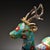 Turquoise Late 20th Century Pair of Cloisonne Enamel Gilt Deer Figurines, Decorative Tabletop Sculptures For Sale - Image 8 of 9