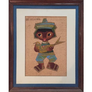 Jose Maria de Servin, Mexican Boy with Bird For Sale