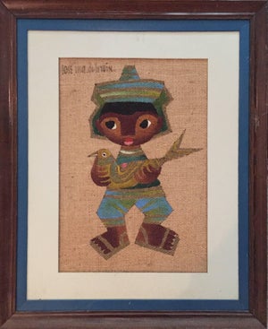 Jose Maria de Servin, Mexican Boy with Bird