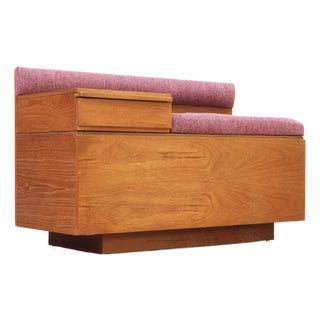 1960s Mid Century Entryway Bench in Teak by Chippy Heath For Sale