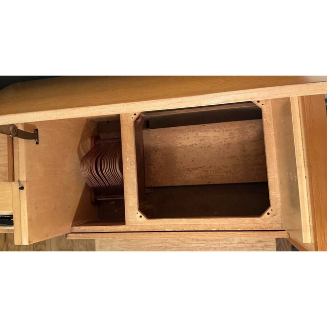 Brown Mid-Century German Grundig Majestic 7080 Wf Stereo Console Radio, Circa 1955-1957 For Sale - Image 8 of 12