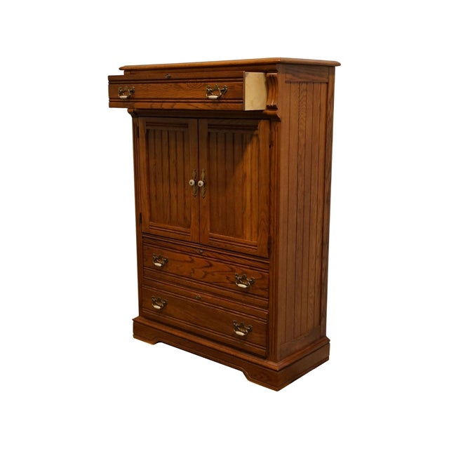 Wood Lexington Furniture Recollections Collection Rustic Country French 40" Door Chest 468-309 For Sale - Image 7 of 14