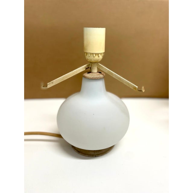 1950s Small Glass Table Lamps by Max Ingrand for Fontana Arte, Italy, 1960s, Set of 2 For Sale - Image 5 of 10