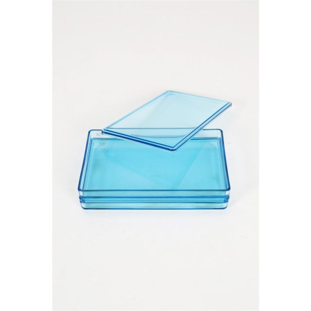 Holmegaard Danish Modern Thurø Lidded Boxes in Glass by Rauff & Møldrup for Holmegaard, 2000s, Set of 2 For Sale - Image 4 of 11