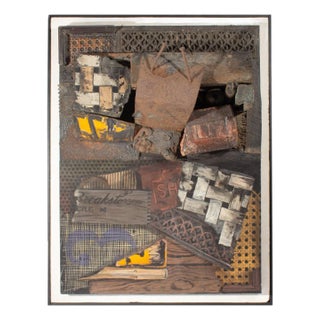 1960 Mixed Media Wall Assemblage by James Spencer Russell For Sale
