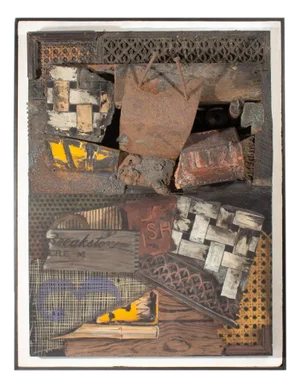 1960 Mixed Media Wall Assemblage by James Spencer Russell