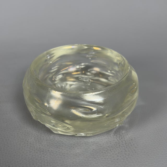 Glass Antique Iridescent Murano Glass Torchon Dressing Table Set by Ercole Barovier for Barovier & Toso, 1940s, Set of 3 For Sale - Image 7 of 18