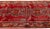 Red Vintage North West Persian Handmade Red Tribal Wool Runner For Sale - Image 8 of 11