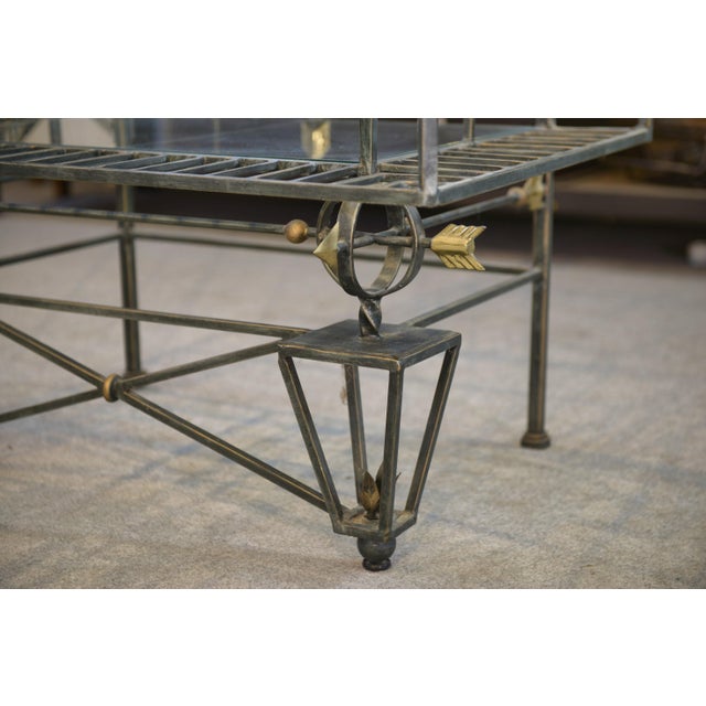 Metal Vintage Wrought Iron Shelf, 1950s For Sale - Image 7 of 12