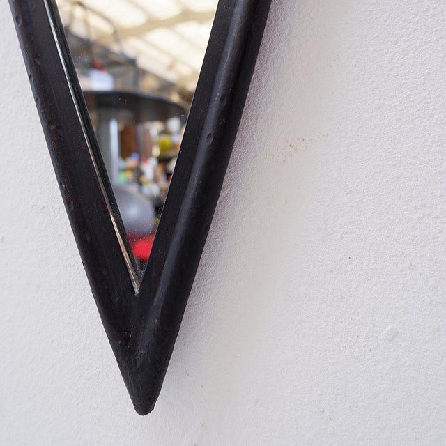 Vintage Oval Mirror from Deknudt, Belgium For Sale - Image 4 of 13