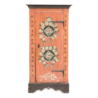 Antique Austrian Hand-Painted Bridal Cabinet For Sale