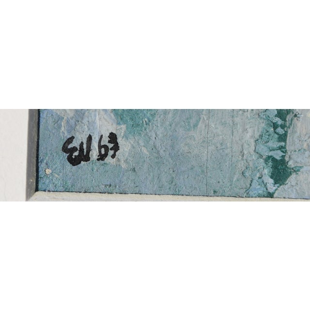 Ernst Weiers, Painting Snow-Covered Bush, 1963, Oil Painting, Framed, 1963, Oil For Sale - Image 6 of 9