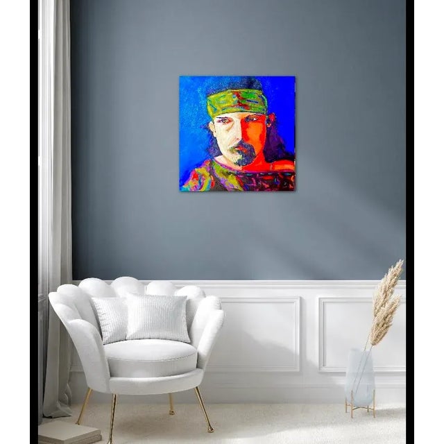 2020s Contemporary Original Pop Art Portrait Oil Painting by Lisa Haas For Sale - Image 5 of 12