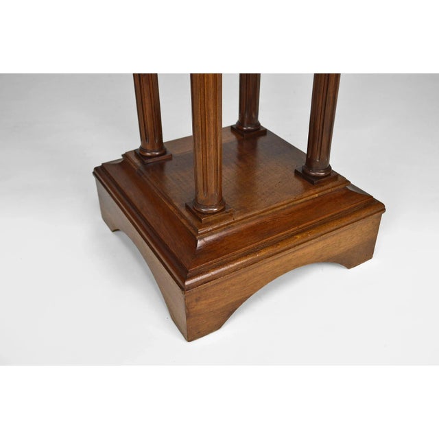 19th Century French Gothic Revival Walnut High Side Table For Sale - Image 12 of 18