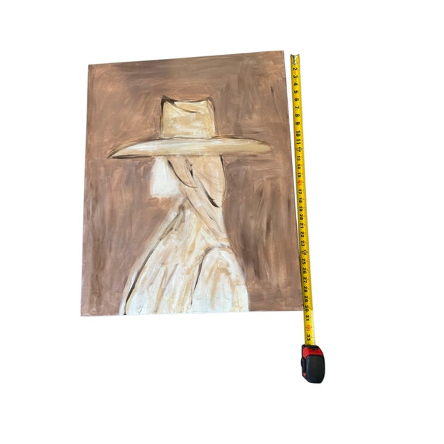 Original Abstract Portrait by Marek | Texas Contemporary Figurative Painting | 24” X 30” For Sale - Image 4 of 7