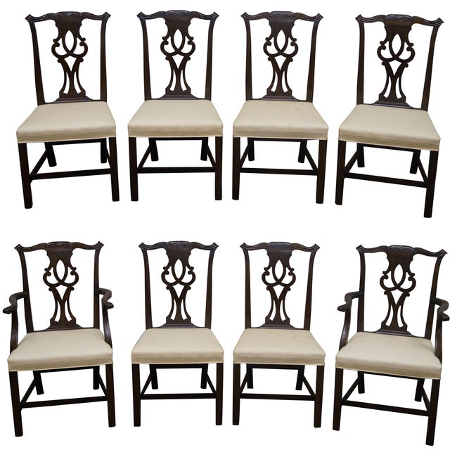 Kittinger Mahogany Dining Chairs Set of 8 Chairish