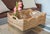 Boho Chic Artifacts Rattan Scallop Collection Rectangular Storage Basket in Honey Brown - 20" For Sale - Image 3 of 7