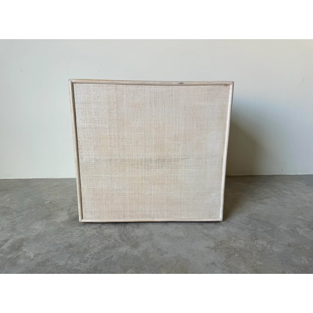 Vintage Pencil Reed Rattan Nightstand For Sale - Image 12 of 12