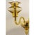 Elegant italian wall sconce in amber made in murano glass and gold plated metal frame. for classical and modern interiors,...
