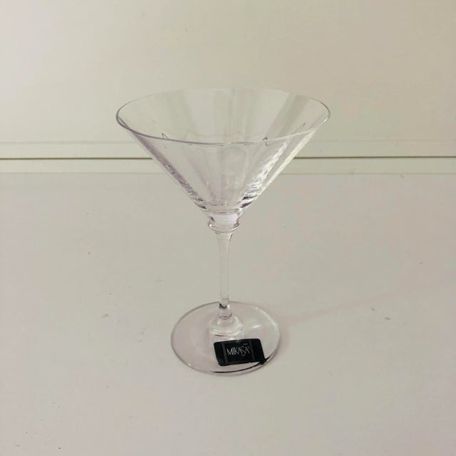 Glass Contemporary Mikasa Crystal "Stephanie" Martini Glass For Sale - Image 7 of 7