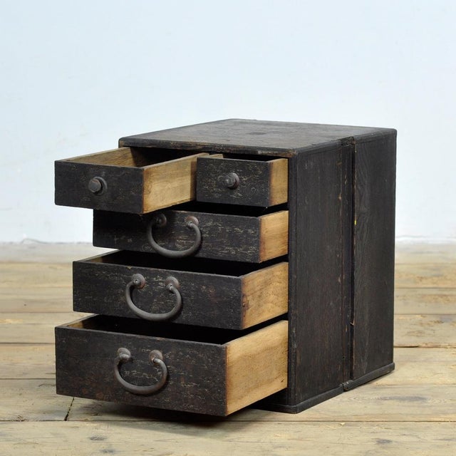 Small Japanese Chest of Drawers, 1900 For Sale - Image 4 of 8