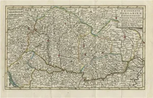 Antique Map of the Kingdom of Hungary by Keizer & De Lat, 1788