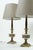 Hollywood Regency Vintage Table Lamps in Copper and Porcelain, 1950s, Set of 2 For Sale - Image 3 of 5