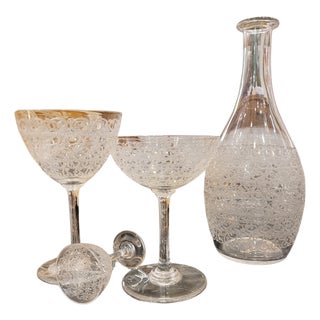 Crystal Rohan Glasses from Baccarat, France, 1930s, Set of 41 For Sale