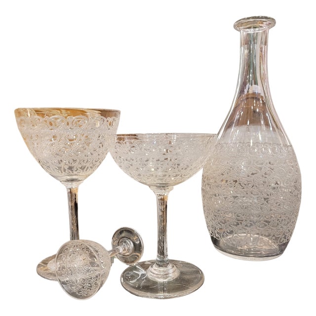 Crystal Rohan Glasses from Baccarat, France, 1930s, Set of 41 For Sale