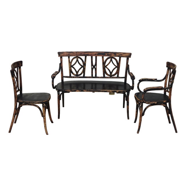 Living Room Set from Baumann, 1900s, Set of 3 For Sale