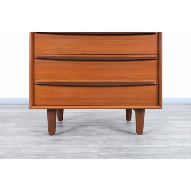 Danish Modern Teak Highboy / Chest of Drawers by Svend A. Madsen, 1960s For Sale - Image 9 of 9