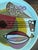 Ceramic Large Plate with Cubist Decoration by Janou Pitons for the Breton Artistic Earthenware Factory of Porcin, 1950 For Sale - Image 7 of 10
