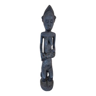 Baule Female Maternity Figure. 20th Century For Sale