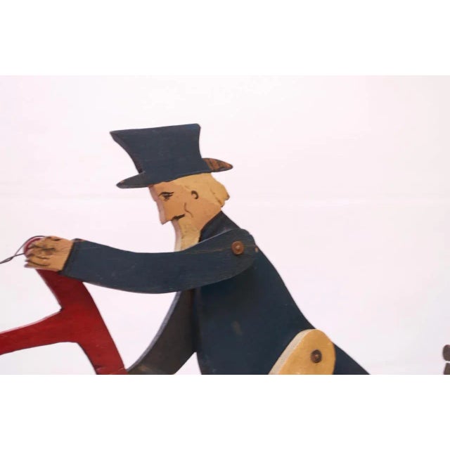 Early 20th Century Americana Uncle Sam Lumberjack Whirligig For Sale - Image 4 of 13