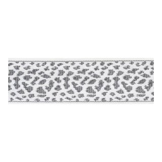 Sample - Schumacher Leopard Tape in Grey For Sale