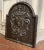 Rich in French heraldic symbolism, this antique cast iron fireback features the Royal Coat of Arms of France in bold...
