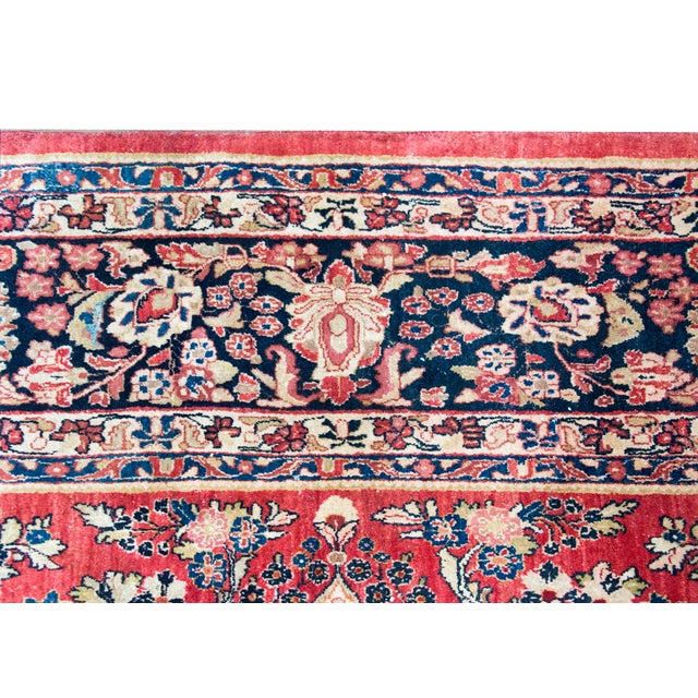 Early 20th Century Persian Sarouk Rug For Sale - Image 4 of 15