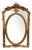 French-Style Gilt Section Mirror For Sale
