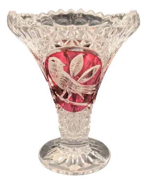 Vintage Crystal Vase, 1950s